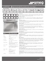 Smeg SCA712-3 Specification предпросмотр