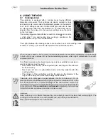 Preview for 8 page of Smeg SCB66MPX5 Instructions For The User