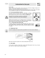 Предварительный просмотр 22 страницы Smeg SCB80GX Instruction Manual