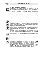 Preview for 2 page of Smeg SCDK380X Instructions For Installation And Use Manual