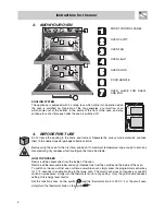 Preview for 4 page of Smeg SDO10 Instructions For Installation And Use Manual