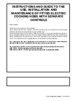 Smeg SE035 Use, Installation And Maintenance Instructions preview