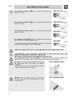 Предварительный просмотр 13 страницы Smeg SE2312TC Instructions For Installation And Use Manual