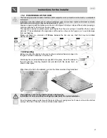 Предварительный просмотр 14 страницы Smeg SE2312TC Instructions For Installation And Use Manual