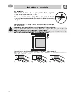 Preview for 14 page of Smeg SE2320ID1 Instructions For Installation And Use Manual