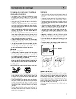 Preview for 11 page of Smeg SE2951ID (French) Instructions For Fitting And Use