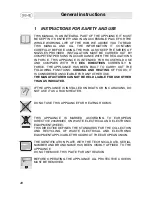 Preview for 2 page of Smeg SE63EB3 Instructions For Use Manual