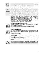 Preview for 23 page of Smeg SE63EB3 Instructions For Use Manual