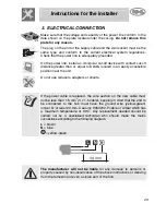 Предварительный просмотр 6 страницы Smeg SE97CXG Instructions For Use Manual