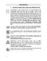 Preview for 2 page of Smeg SER63LPG Instruction Manual