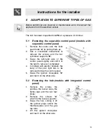 Preview for 9 page of Smeg SER63LPG Instruction Manual