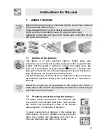 Preview for 15 page of Smeg SER63LPG Instruction Manual