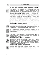 Preview for 2 page of Smeg SER64XGNL Instructions For Use Manual