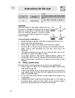 Preview for 18 page of Smeg SER64XGNL Instructions For Use Manual