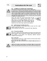 Preview for 20 page of Smeg SER64XGNL Instructions For Use Manual