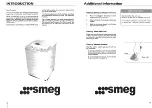 Предварительный просмотр 4 страницы Smeg SM650EL User Manual