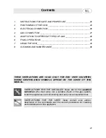 Preview for 1 page of Smeg SNL574GH Instructions For Use Manual