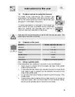 Preview for 15 page of Smeg SNL574GH Instructions For Use Manual