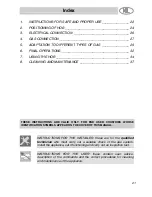 Preview for 1 page of Smeg SNL60SX3 Instruction Manual