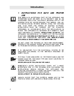 Preview for 2 page of Smeg SNZ134W Instructions For Use Manual