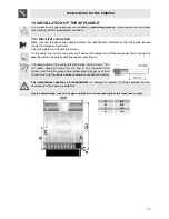 Предварительный просмотр 17 страницы Smeg SNZ61MFA1 Instruction Manual