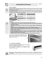 Предварительный просмотр 17 страницы Smeg SP106VLIR Instructions For Installation And Use Manual