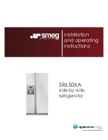 Предварительный просмотр 1 страницы Smeg SR640XA Installation And Operating Instructions Manual