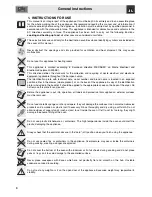 Preview for 4 page of Smeg SSA60GGX9 Instructions For Use Manual