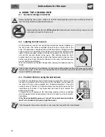 Preview for 12 page of Smeg SSA60GGX9 Instructions For Use Manual