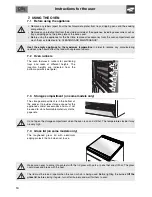 Preview for 14 page of Smeg SSA60GGX9 Instructions For Use Manual