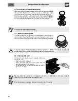 Preview for 20 page of Smeg SSA60GGX9 Instructions For Use Manual