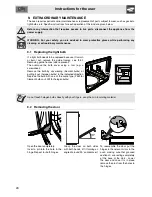 Preview for 22 page of Smeg SSA60GGX9 Instructions For Use Manual