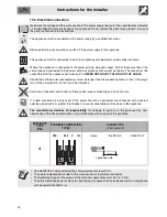 Preview for 28 page of Smeg SSA60GGX9 Instructions For Use Manual