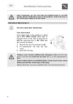 Предварительный просмотр 10 страницы Smeg ST338L Instruction Manual