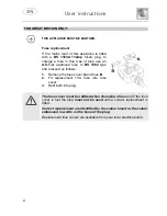 Предварительный просмотр 9 страницы Smeg ST4105 Instruction Manual