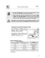 Предварительный просмотр 16 страницы Smeg ST66T Instruction Manual