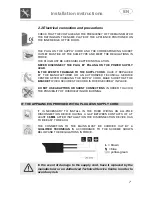 Предварительный просмотр 8 страницы Smeg STA4745 Instruction Manual