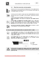 Предварительный просмотр 9 страницы Smeg STA4845 Instruction Manual