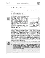 Предварительный просмотр 22 страницы Smeg STA6444 Instruction Manual