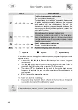 Предварительный просмотр 44 страницы Smeg STFABUBL-1 Manual