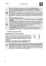 Предварительный просмотр 10 страницы Smeg STL251C Manual