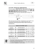 Предварительный просмотр 23 страницы Smeg STL67232 User Instructions