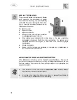 Предварительный просмотр 21 страницы Smeg STO903 Instruction Manual