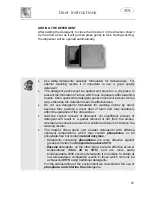 Предварительный просмотр 22 страницы Smeg STO903 Instruction Manual