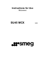 Smeg SU45 MCX Instructions For Use Manual preview