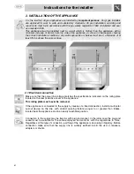 Preview for 4 page of Smeg SUK90MFX Instructions For Installation And Use Manual