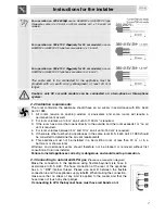 Preview for 5 page of Smeg SUK90MFX Instructions For Installation And Use Manual