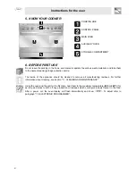 Preview for 4 page of Smeg SUK92MFX Instructions For Installation And Use Manual