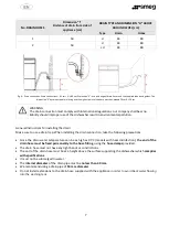 Предварительный просмотр 7 страницы Smeg SW260 Translation Of The Original Instructions