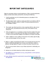 Preview for 2 page of Smeg SWC120X Installation And Operating Instructions Manual